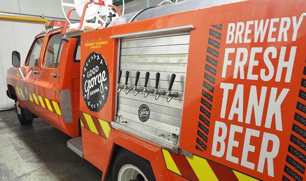 Good-George-Brewery-New-Zealand-fire engine